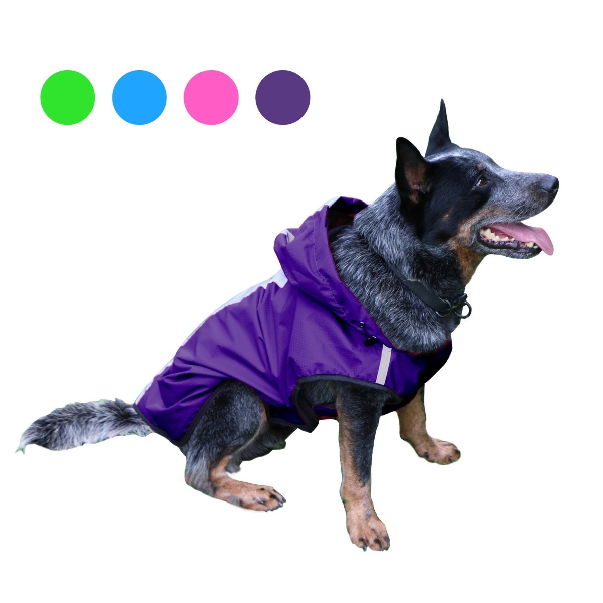 Two-Foot Hooded Waterproof Dog Raincoat - WowStore.live