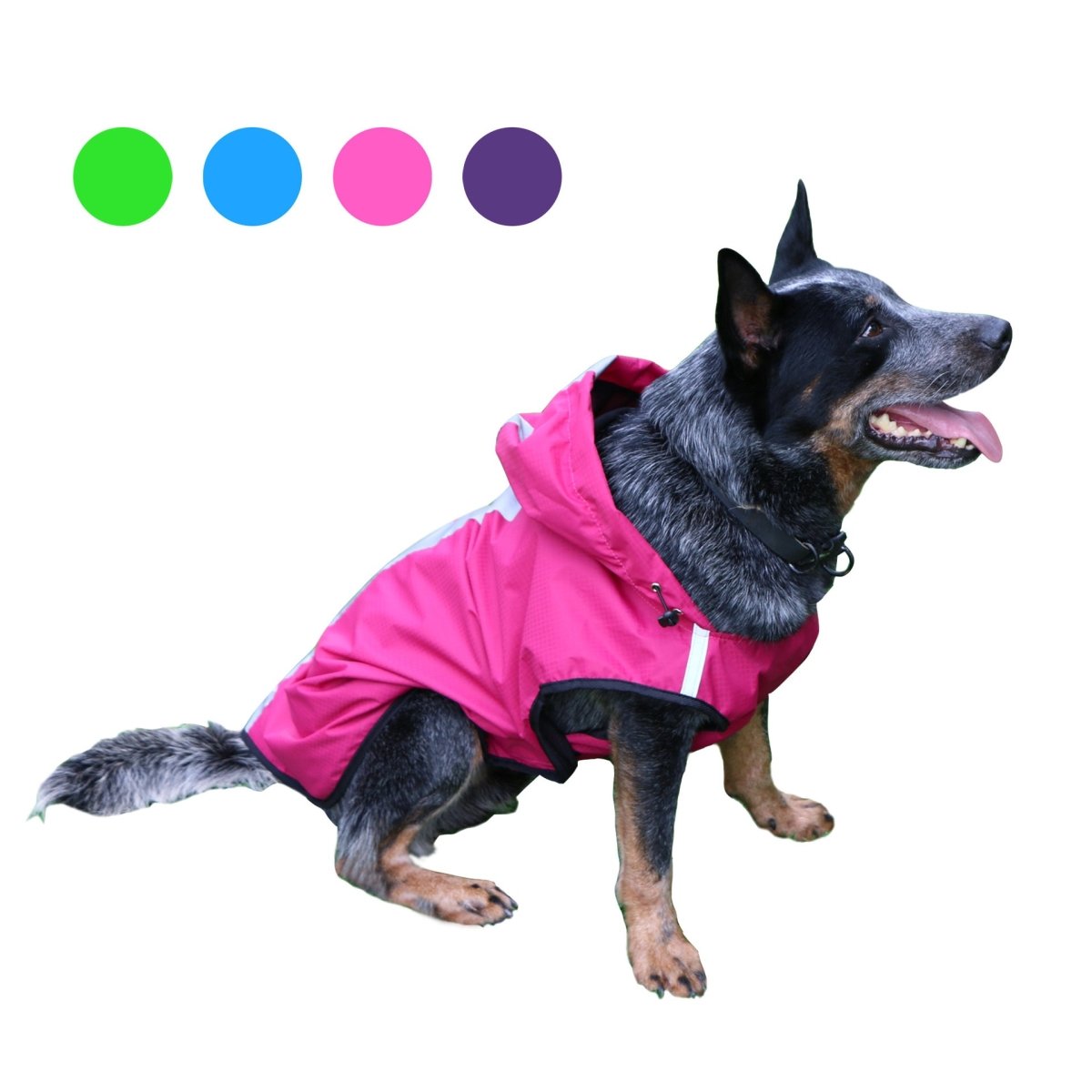 Two-Foot Hooded Waterproof Dog Raincoat - WowStore.live
