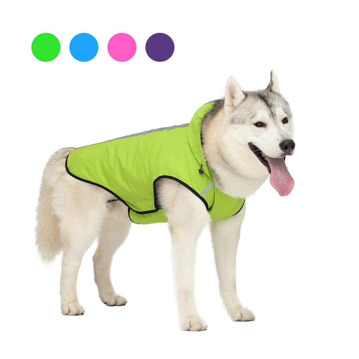 Two-Foot Hooded Waterproof Dog Raincoat - WowStore.live