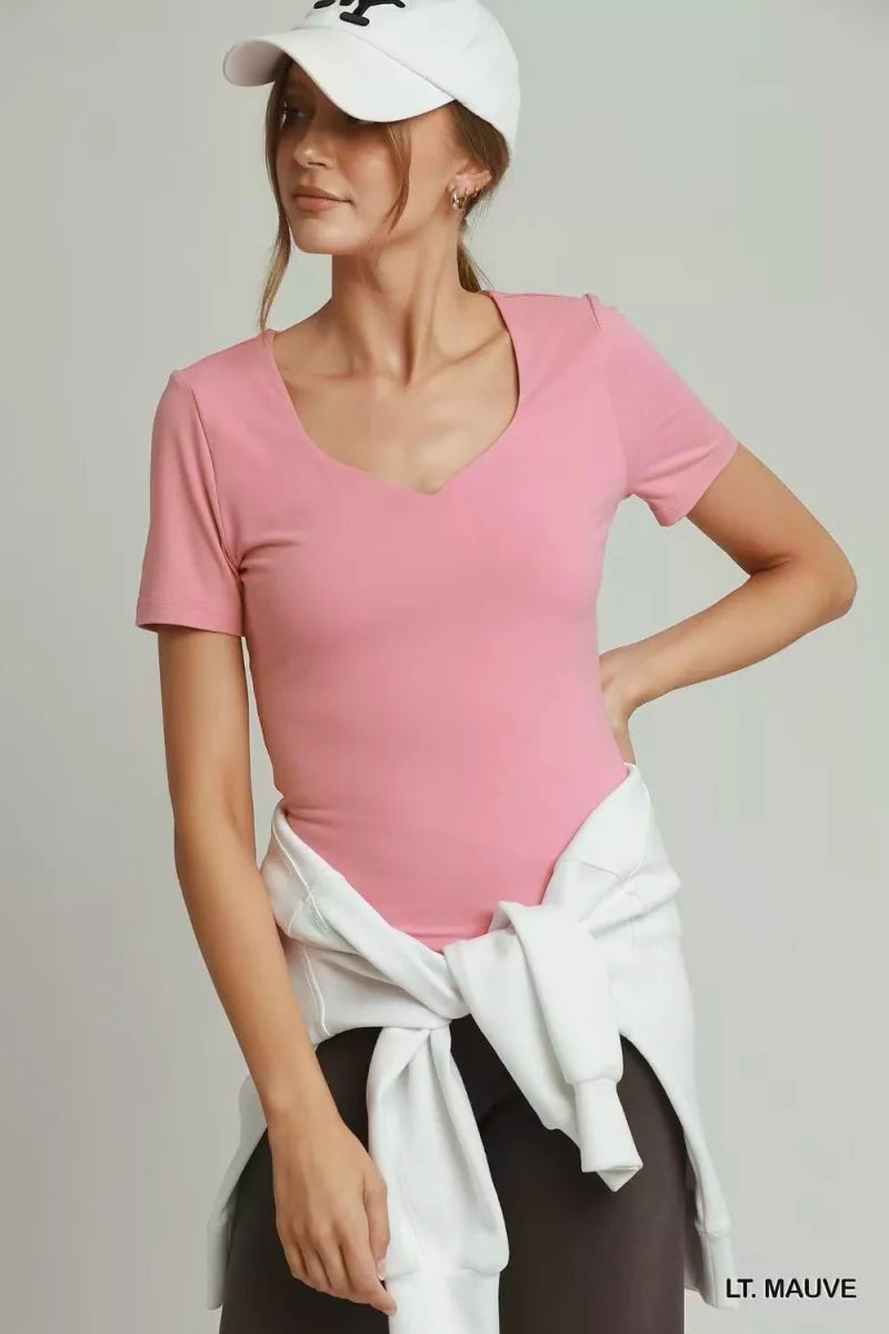 Umgee Sweetheart Neckline Double-Lined Top - WowStore.live