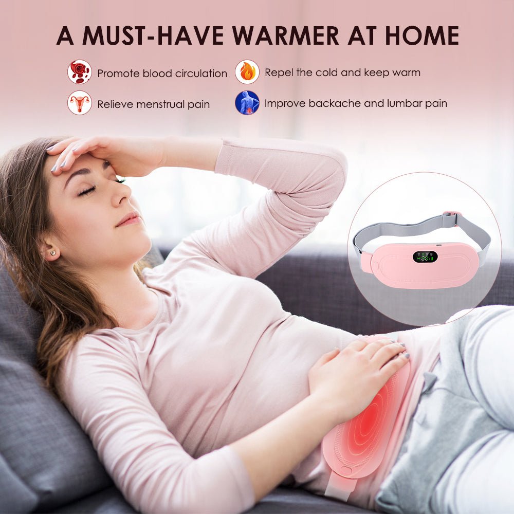Uterine Heat Belt for Menstrual Pain Relief and Massage - Wow Store