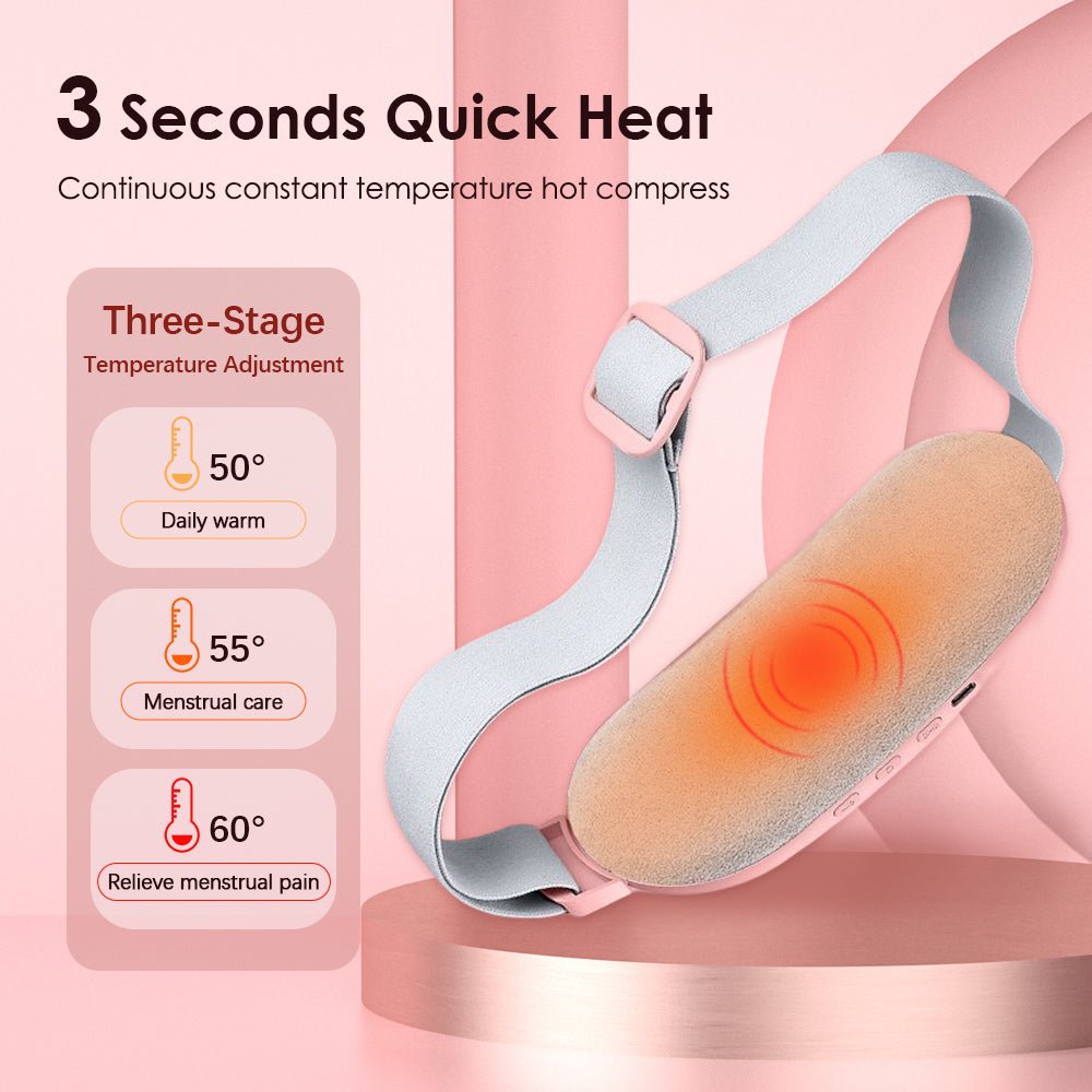 Uterine Heat Belt for Menstrual Pain Relief and Massage - Wow Store