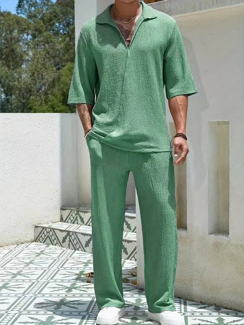 Vacation Summer Men's retro casual pants set - Wow Store