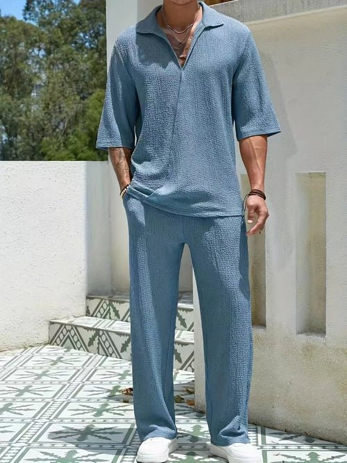 Vacation Summer Men's retro casual pants set - Wow Store