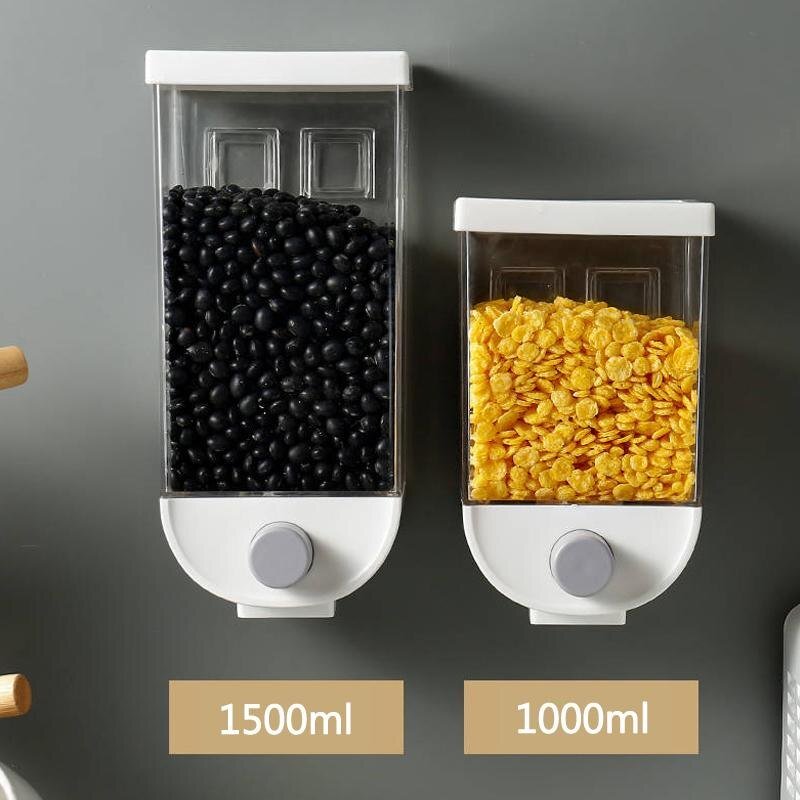 Wall - Mounted Kitchen Multi - Grain Sealed Jars - Wow Store