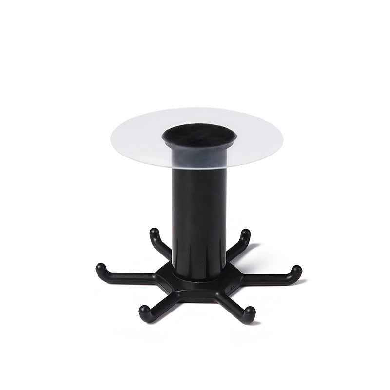 Black rotating disc version with a clear round disc on top and six hook arms below