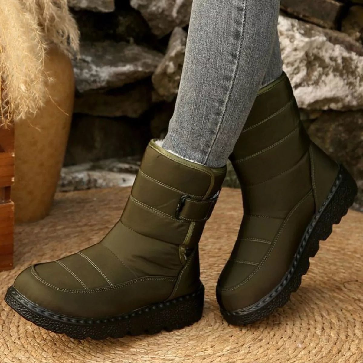 Warm Padded Waterproof Snow Boots - Wow Store