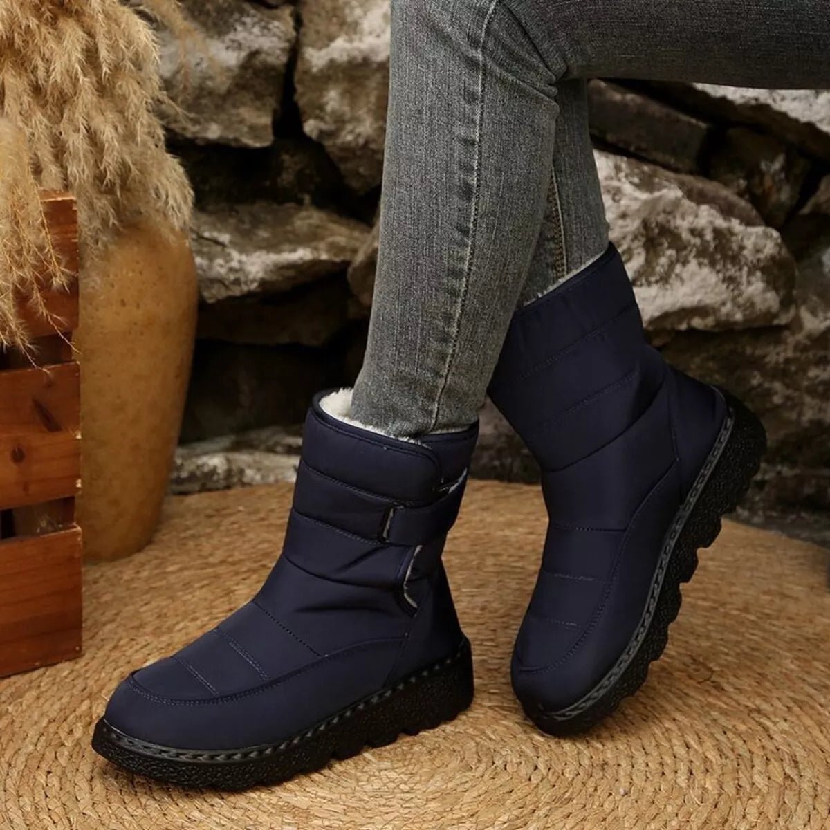 Warm Padded Waterproof Snow Boots - Wow Store