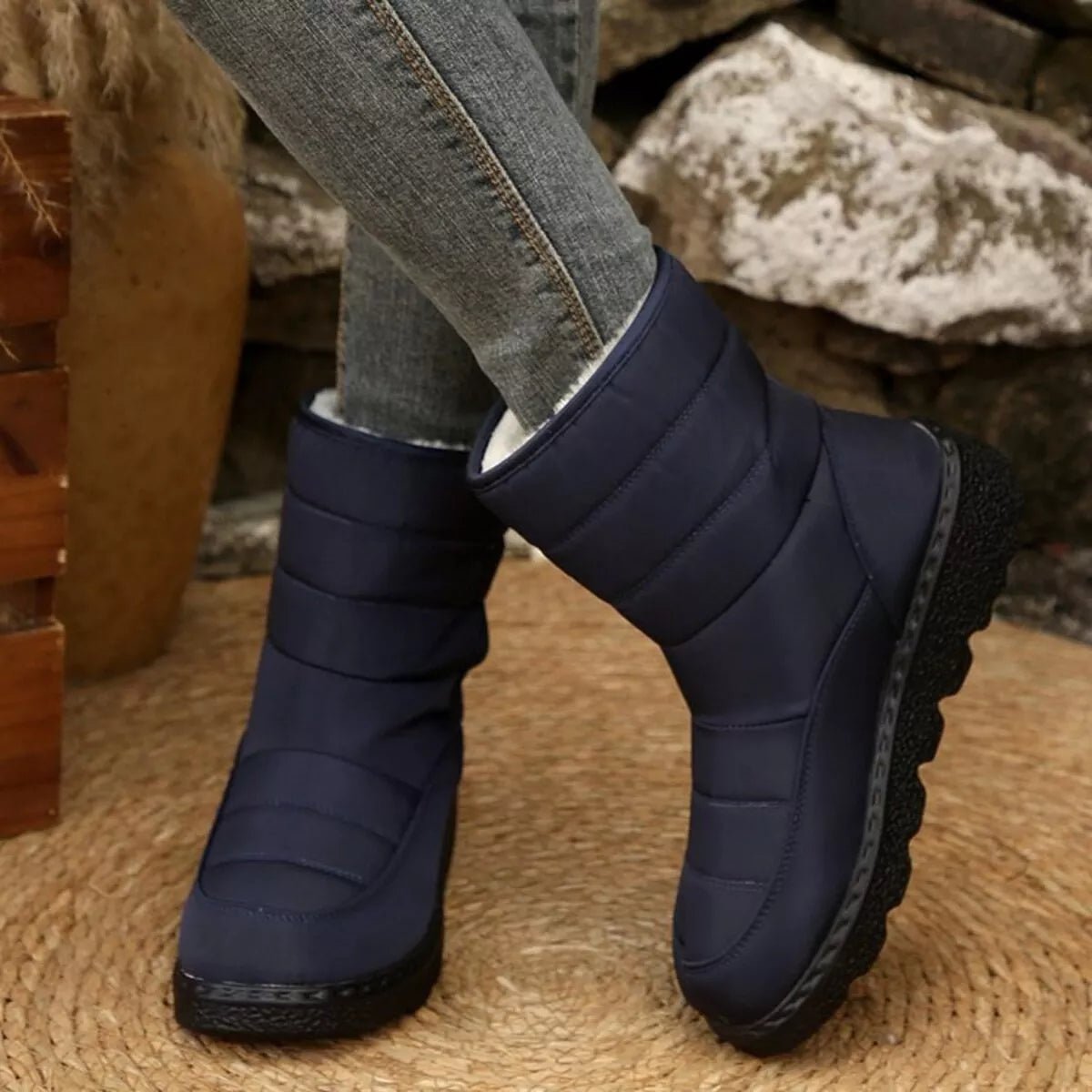 Warm Padded Waterproof Snow Boots - Wow Store
