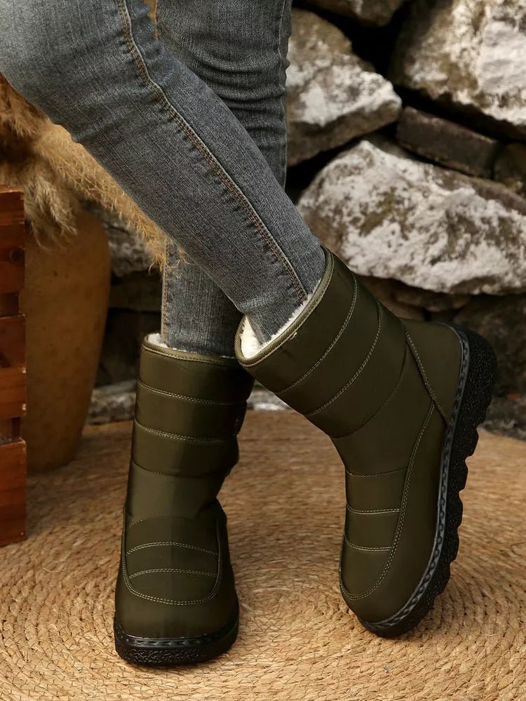 Warm Padded Waterproof Snow Boots - Wow Store