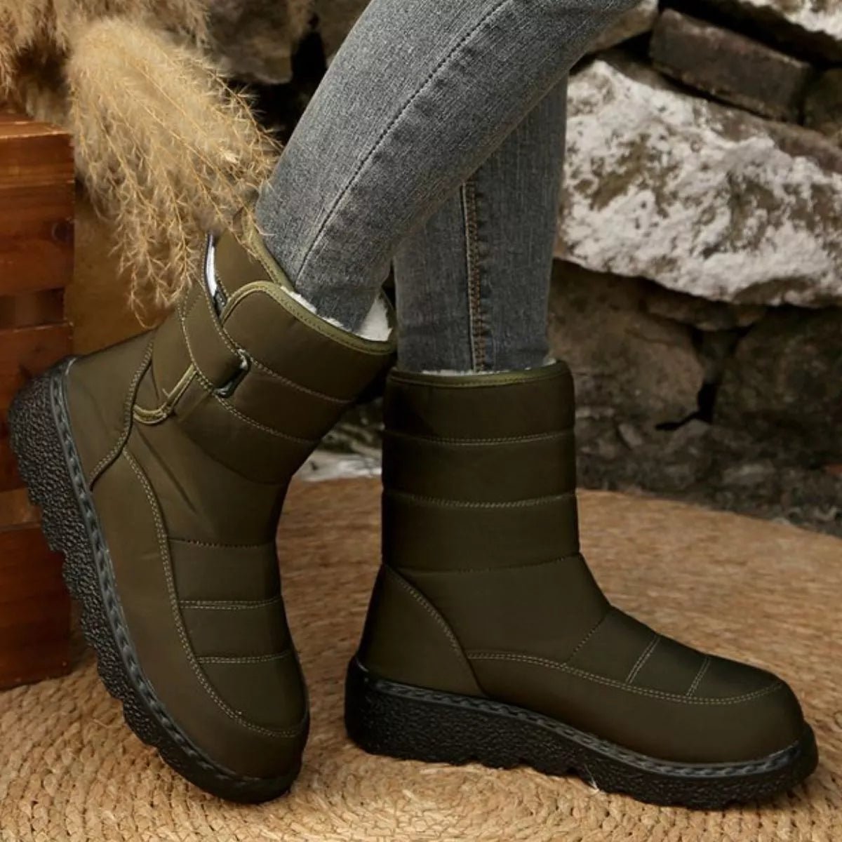 Warm Padded Waterproof Snow Boots - Wow Store