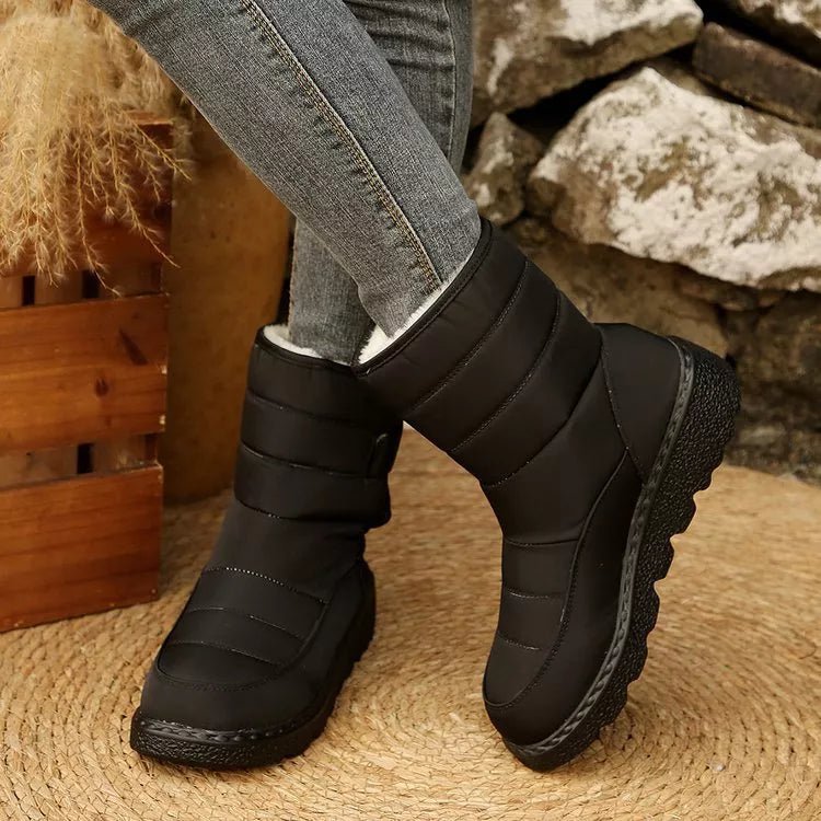 Warm Padded Waterproof Snow Boots - Wow Store