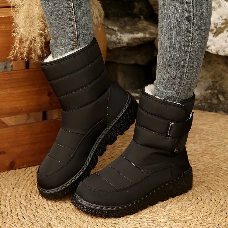 Warm Padded Waterproof Snow Boots - Wow Store