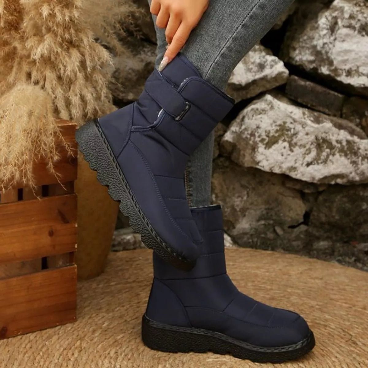 Warm Padded Waterproof Snow Boots - Wow Store