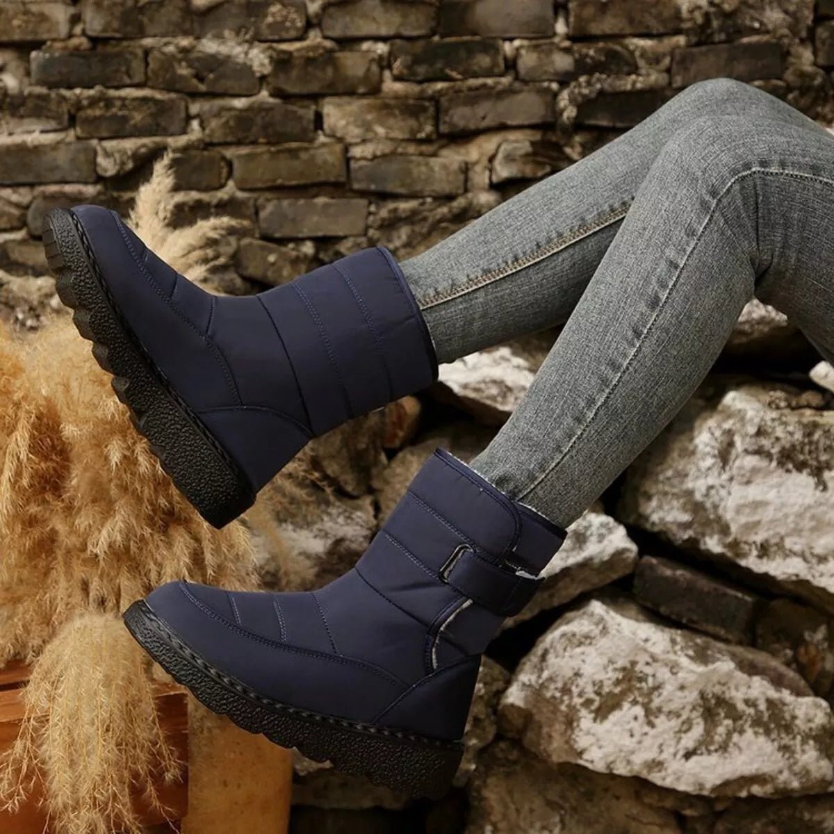 Warm Padded Waterproof Snow Boots - Wow Store