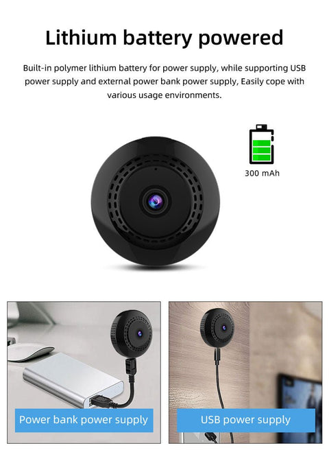 WiFi 1080P Wireless Night Vision Mini Camera Security Indoor Camera - Wow Store