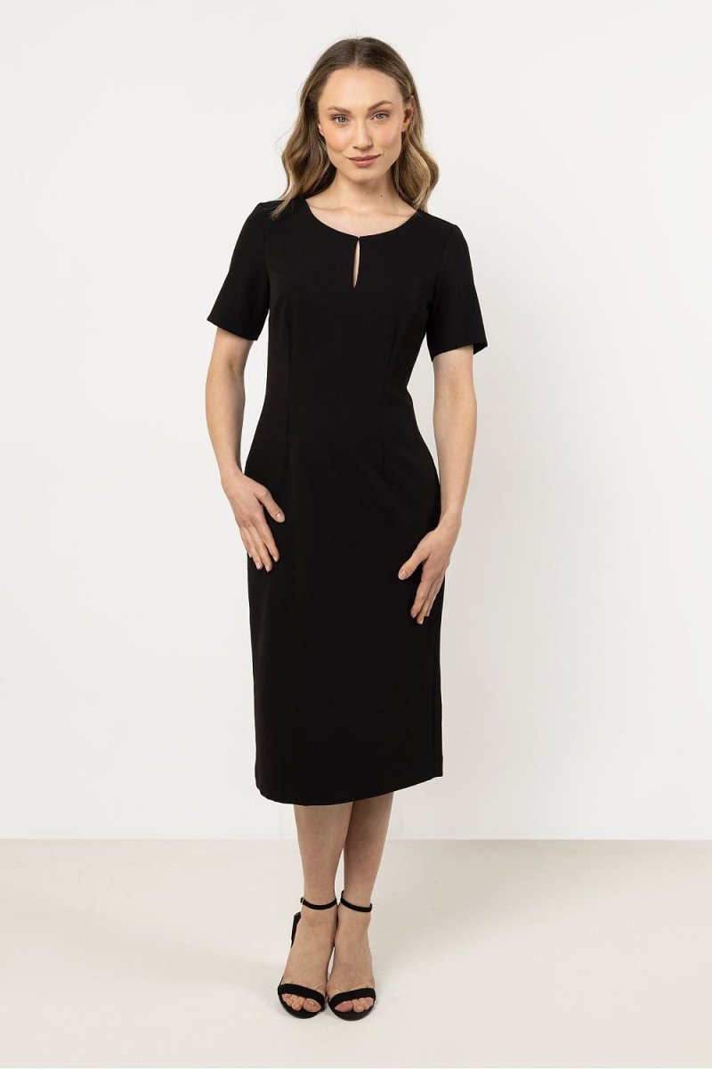 Women's A - Line Day Dress - Soft Fabric Blend, Black | WOW Store - Wow Store