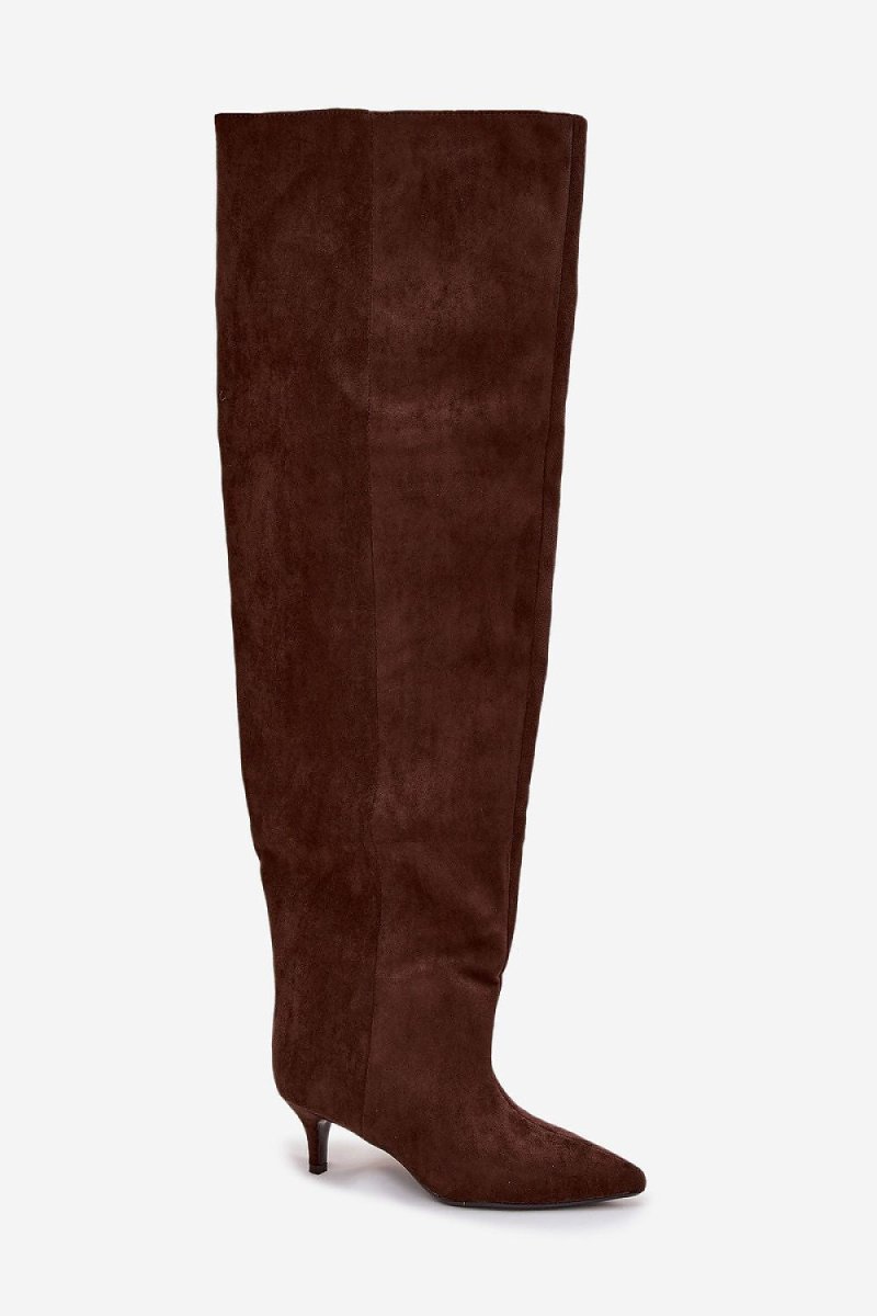 Women's Ankle Heel Boots - Faux Leather Block Heel, Black | WOW Store - Wow Store