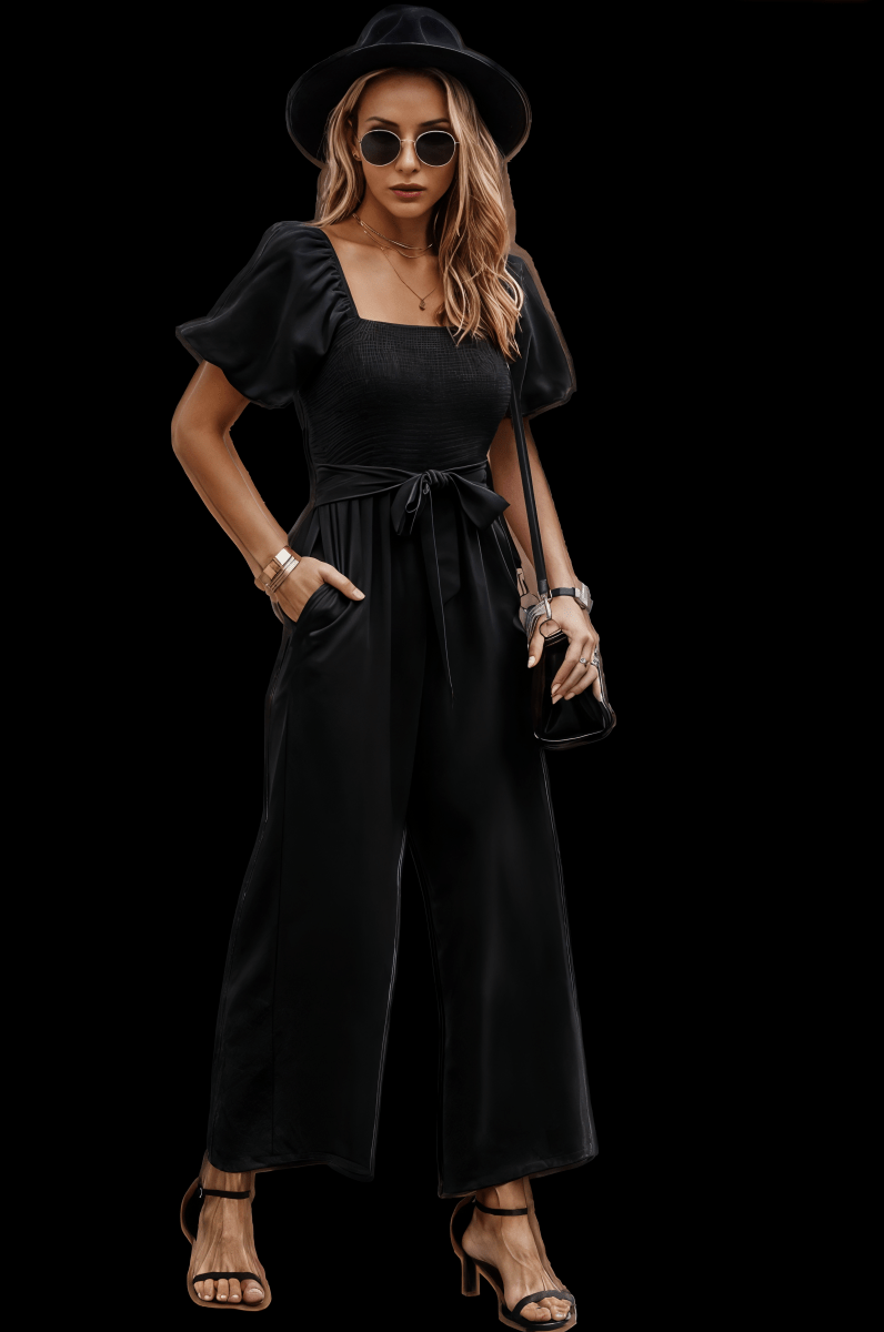 Women's Basic Crew Neck T-Shirt - Soft Polyester Blend, Black | WOW Store - Wow Store