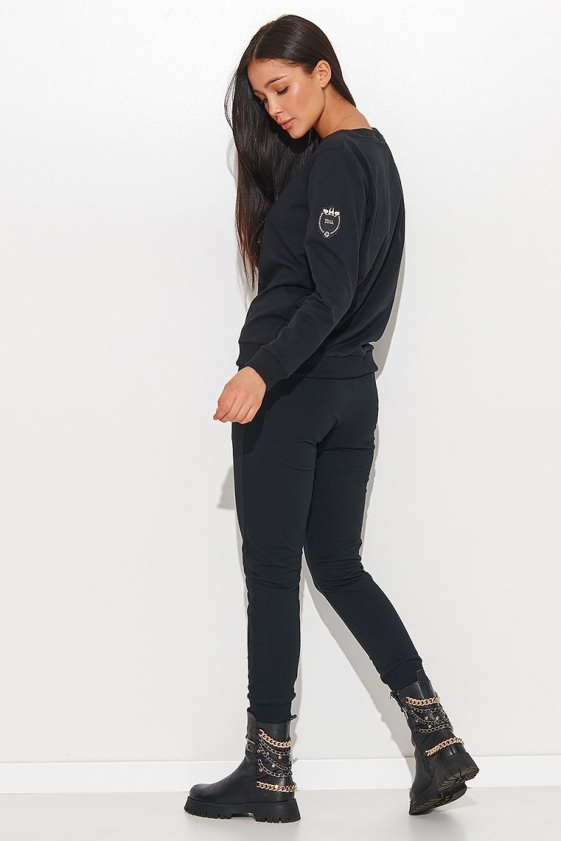 Women's Black Ribbed Two - Piece Clothing Set - Top & Midi Skirt | WOW Store - Wow Store