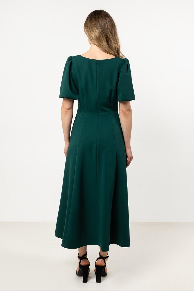 Women's Casual Day Dress - Flowy Midi with Short Sleeves | WOW Store - Wow Store