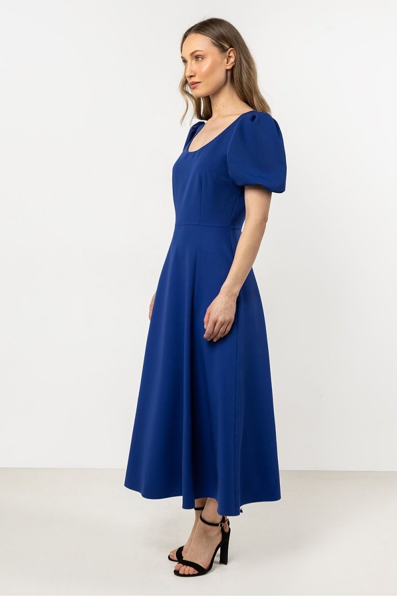 Women's Casual Day Dress - Flowy Midi with Short Sleeves | WOW Store - Wow Store