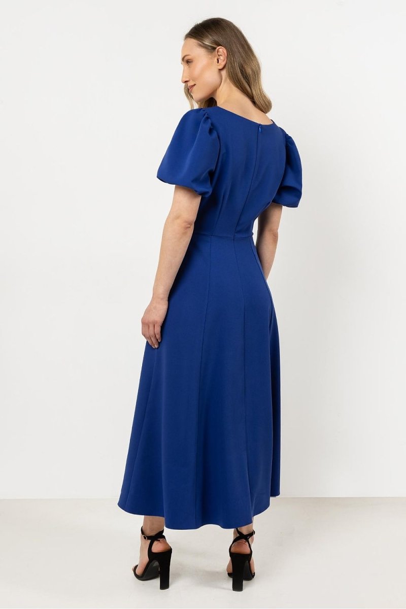 Women's Casual Day Dress - Flowy Midi with Short Sleeves | WOW Store - Wow Store