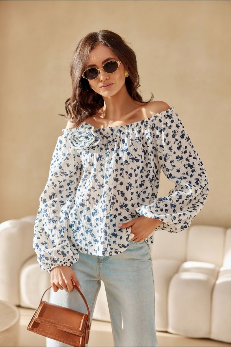 Women's Chic Blouse Model 209557 - Stylish Roco Fashion Top | wowstore.live - Wow Store