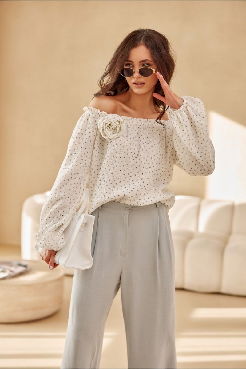 Women's Chic Blouse Model 209557 - Stylish Roco Fashion Top | wowstore.live - Wow Store