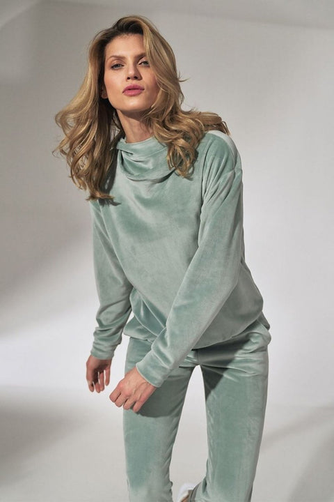 Women's Cotton Blend Sweatshirt - Long Sleeve Crew Neck, Relaxed Fit | WOW Store - Wow Store