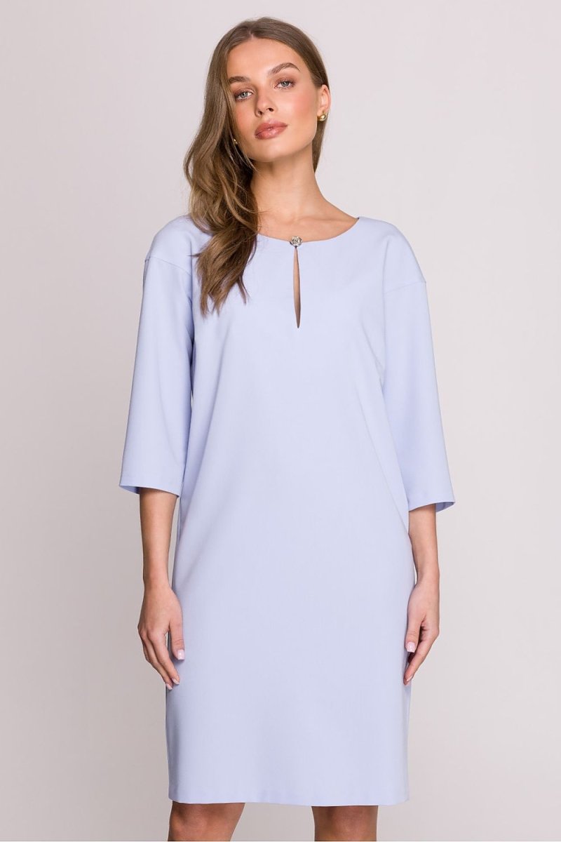 Women's Day Dress - Short Sleeve A - Line Midi, Viscose Blend | WOW Store - Wow Store