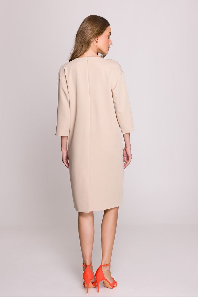 Women's Day Dress - Short Sleeve A - Line Midi, Viscose Blend | WOW Store - Wow Store