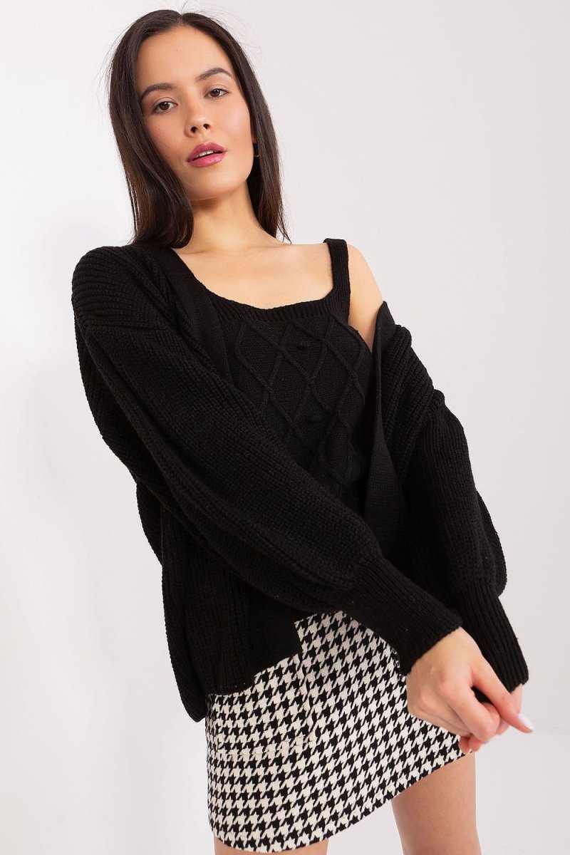 Women's Elegant Open Front Knit Cardigan - Model 187755 Badu | wowstore.live - Wow Store