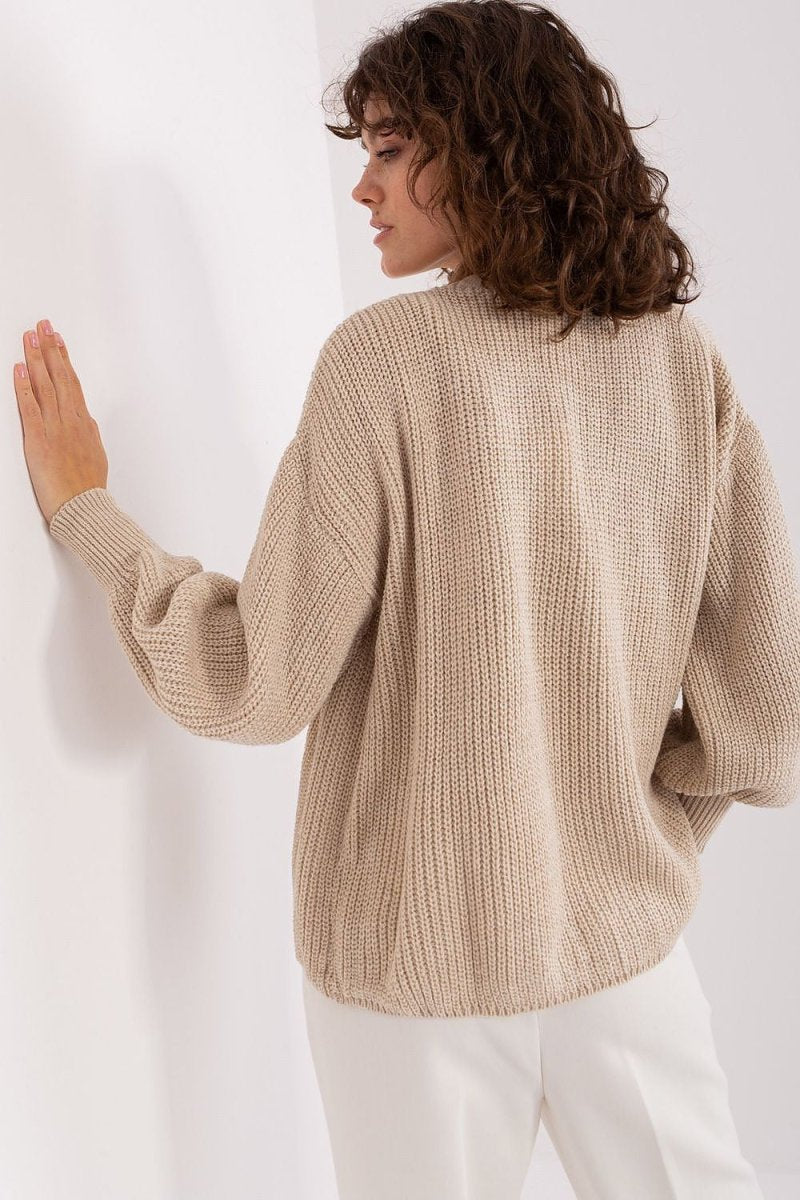 Women's Elegant Open Front Knit Cardigan - Model 187755 Badu | wowstore.live - Wow Store