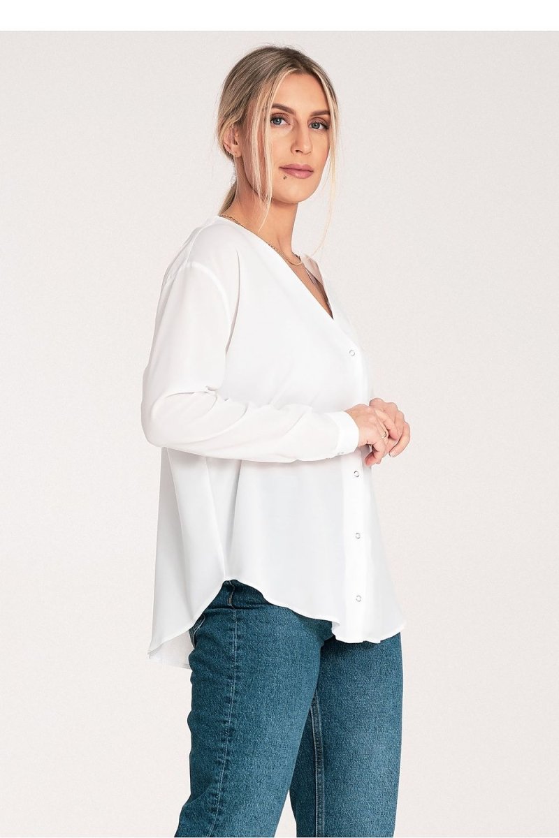 Women's FIGL Long Sleeve Elegant Shirt Model 204325 | wowstore.live - Wow Store