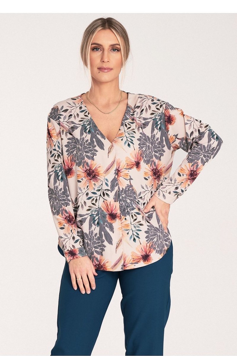 Women's FIGL Long Sleeve Elegant Shirt Model 204325 | wowstore.live - Wow Store