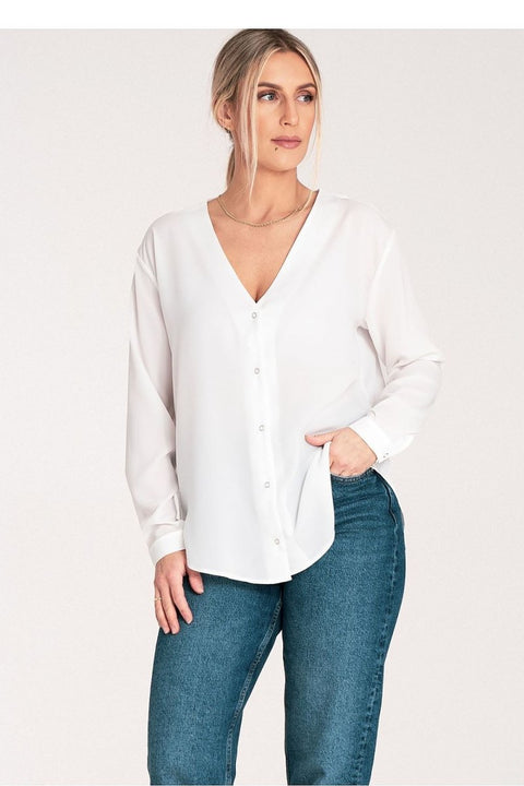 Women's FIGL Long Sleeve Elegant Shirt Model 204325 | wowstore.live - Wow Store