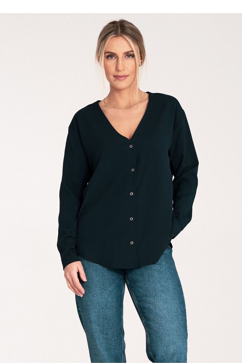 Women's FIGL Long Sleeve Elegant Shirt Model 204325 | wowstore.live - Wow Store