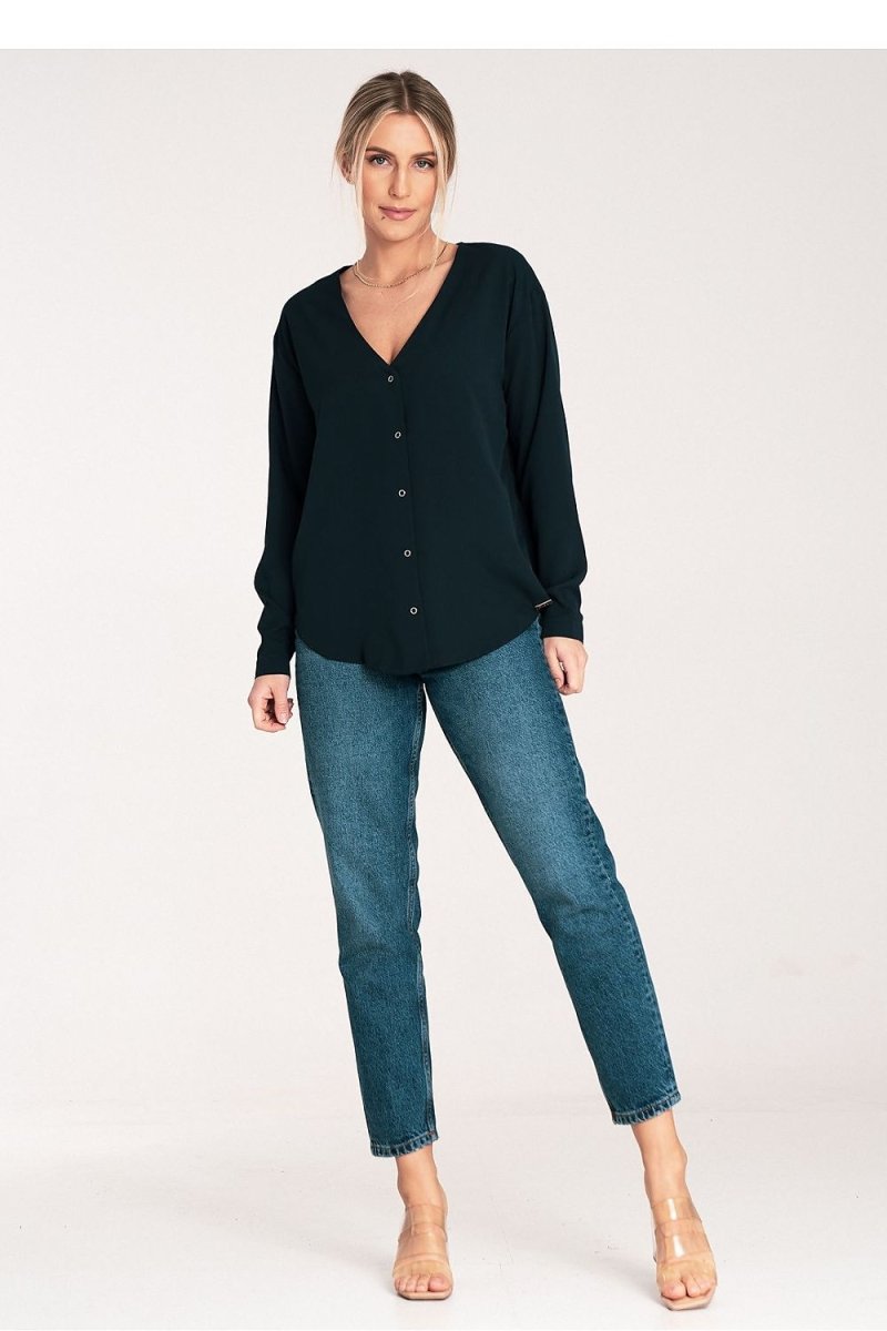 Women's FIGL Long Sleeve Elegant Shirt Model 204325 | wowstore.live - Wow Store
