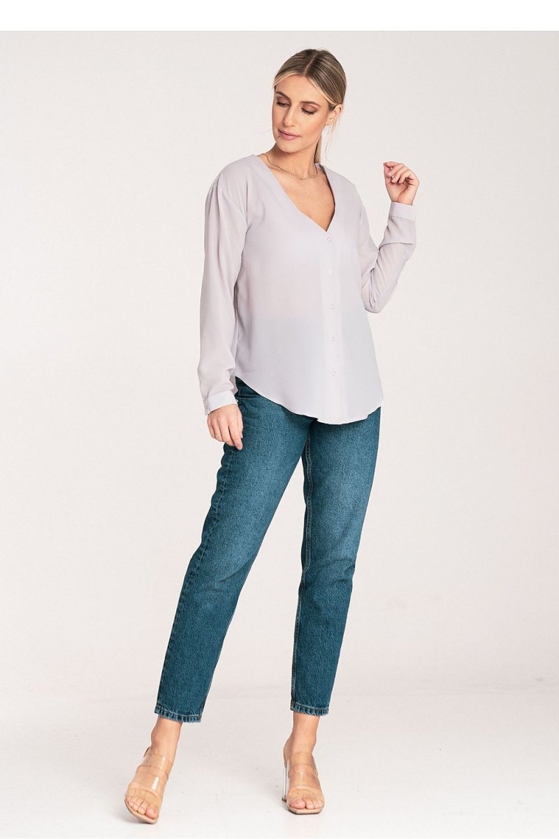 Women's FIGL Long Sleeve Elegant Shirt Model 204325 | wowstore.live - Wow Store