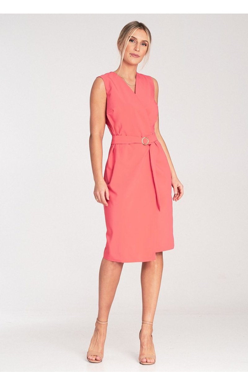 Women's Floral A - Line Day Dress - Midi Length, Short Sleeve | WOW Store - Wow Store