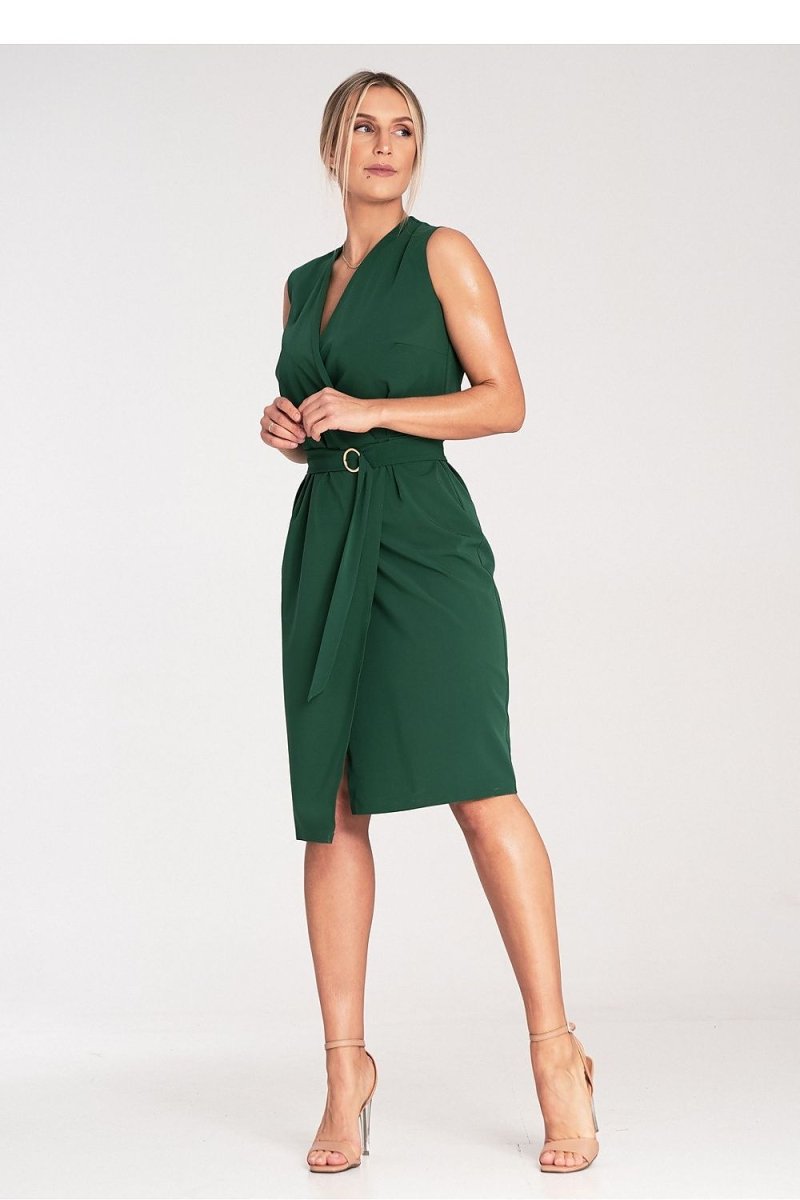 Women's Floral A - Line Day Dress - Midi Length, Short Sleeve | WOW Store - Wow Store