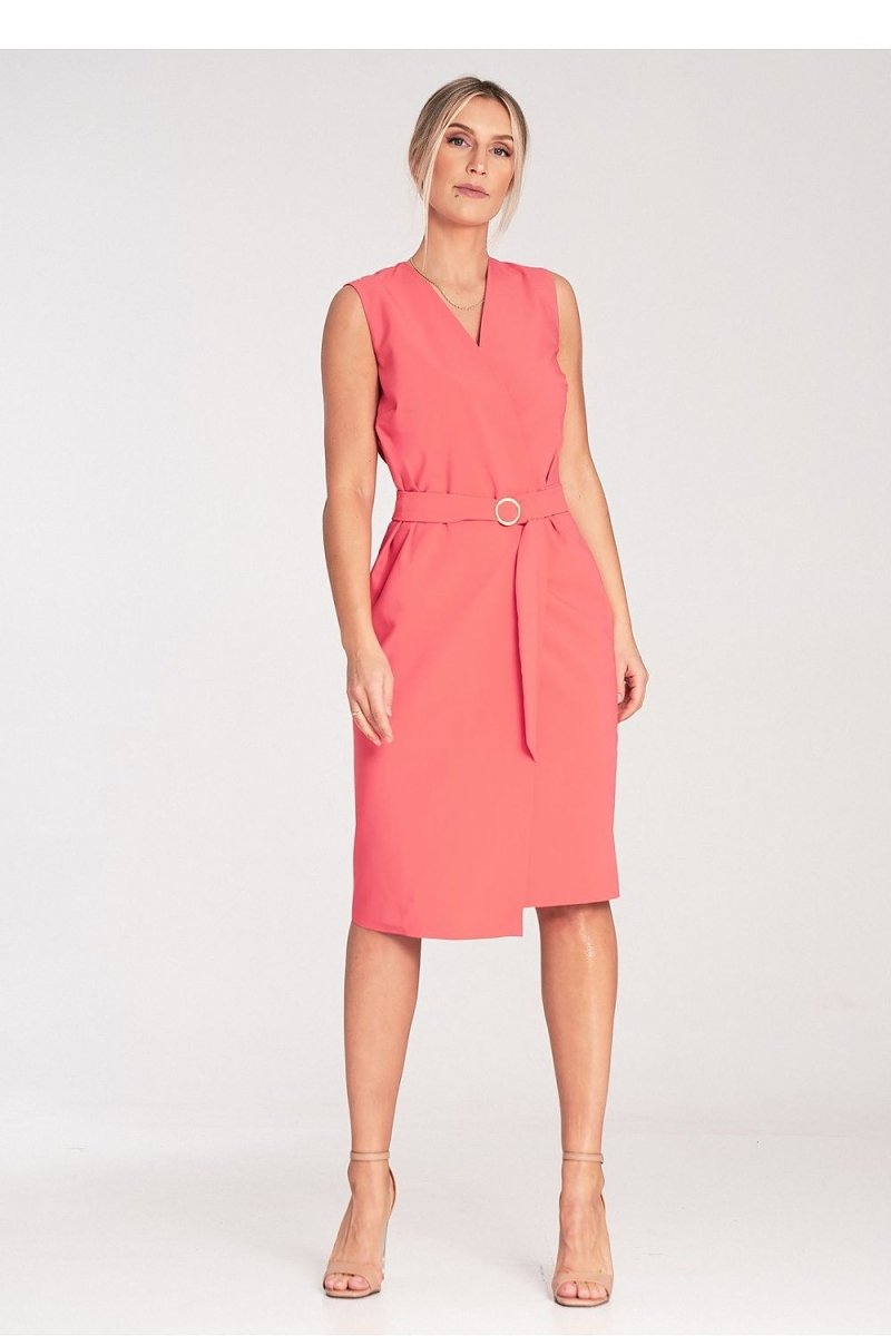 Women's Floral A - Line Day Dress - Midi Length, Short Sleeve | WOW Store - Wow Store