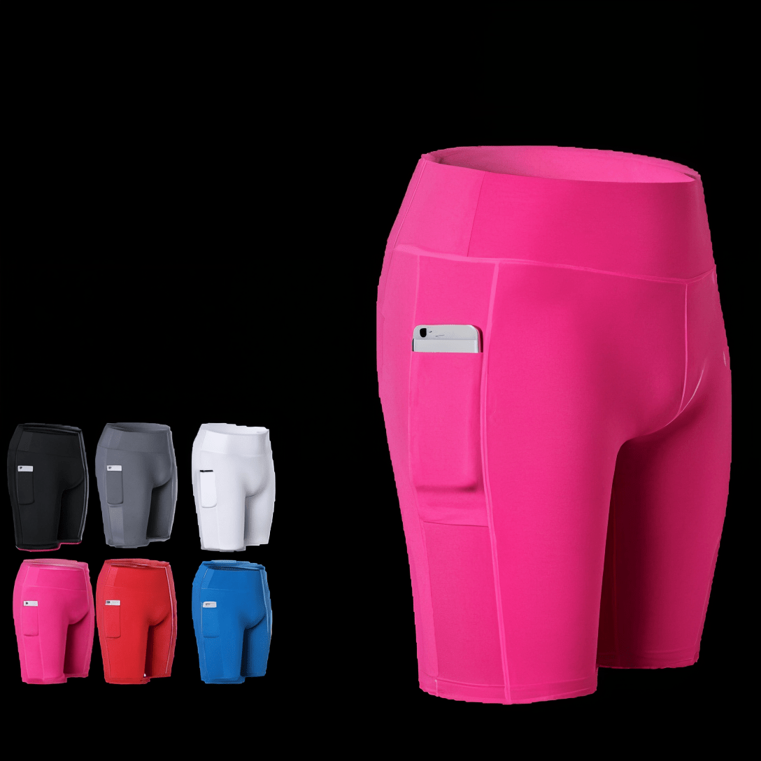 Women's High Waisted Yoga Shorts - All - Season Stretch with Phone Pocket | WOW Store - Wow Store