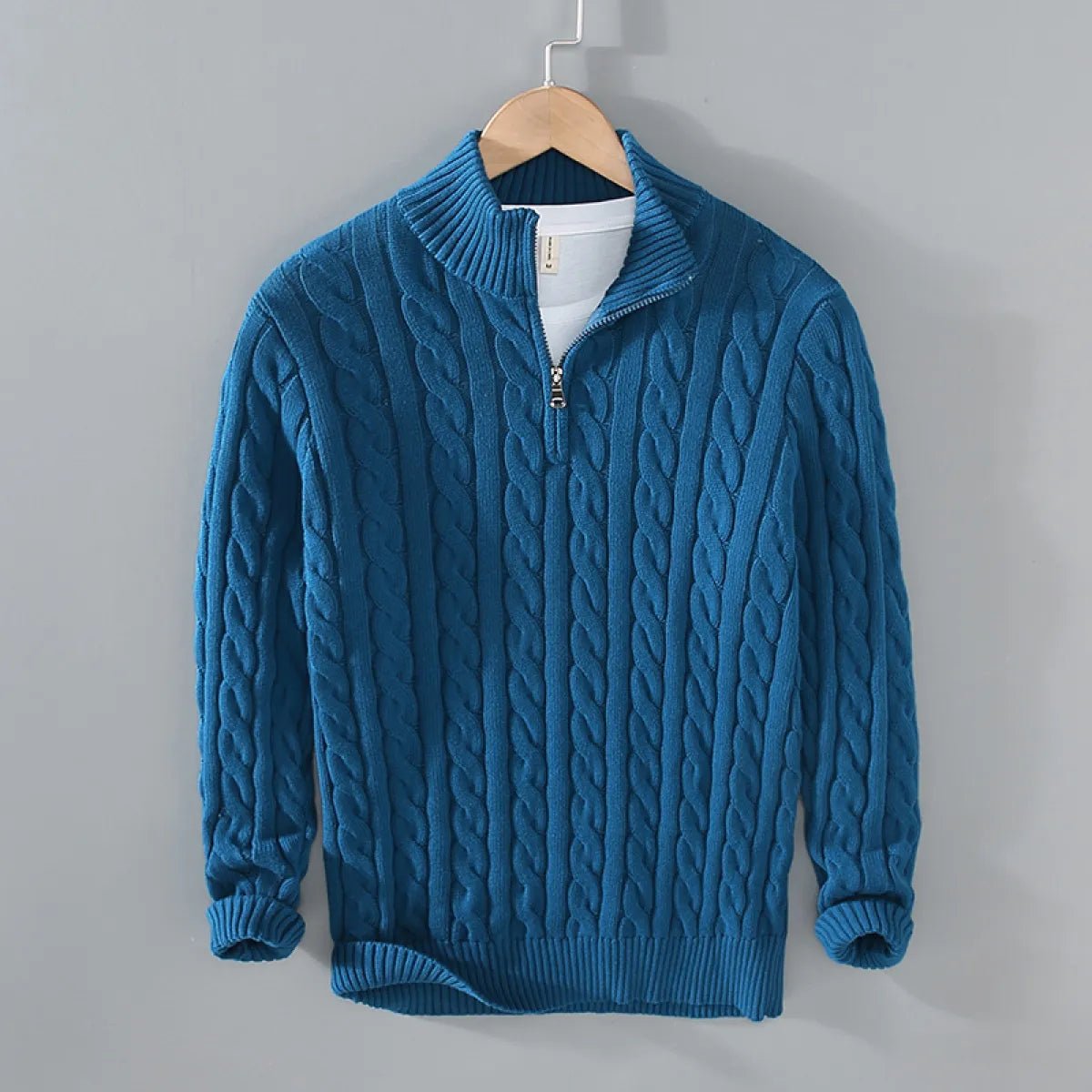 Women's Loose Quarter - Zip Knitted Pullover Sweater - Casual Relaxed Fit Knitwear | wowstore.live - Wow Store