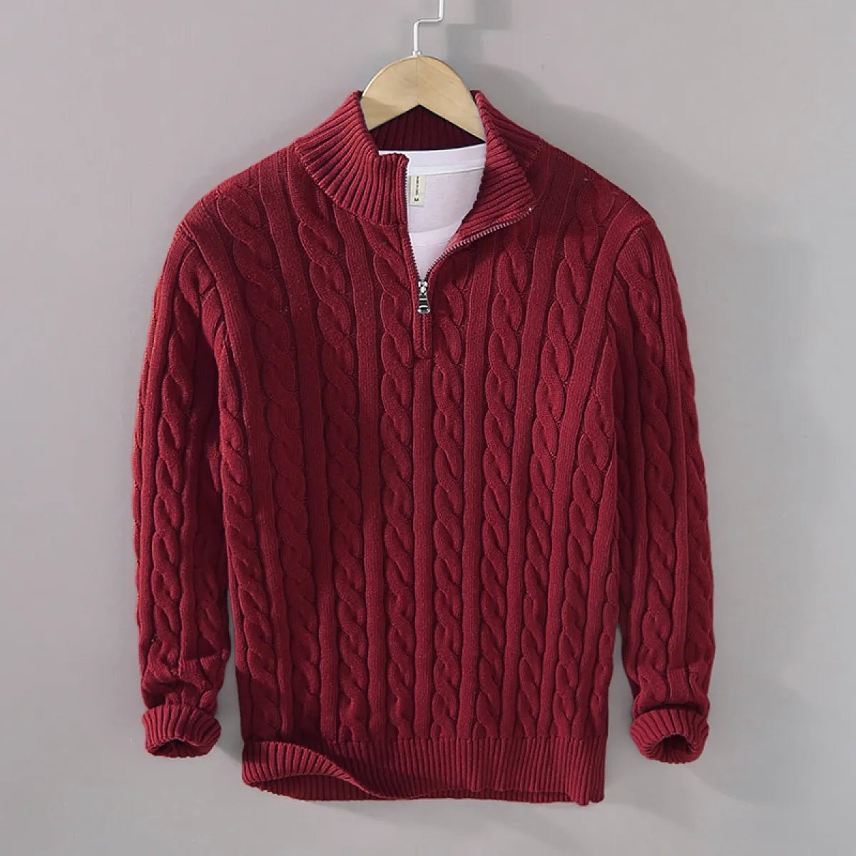 Women's Loose Quarter - Zip Knitted Pullover Sweater - Casual Relaxed Fit Knitwear | wowstore.live - Wow Store