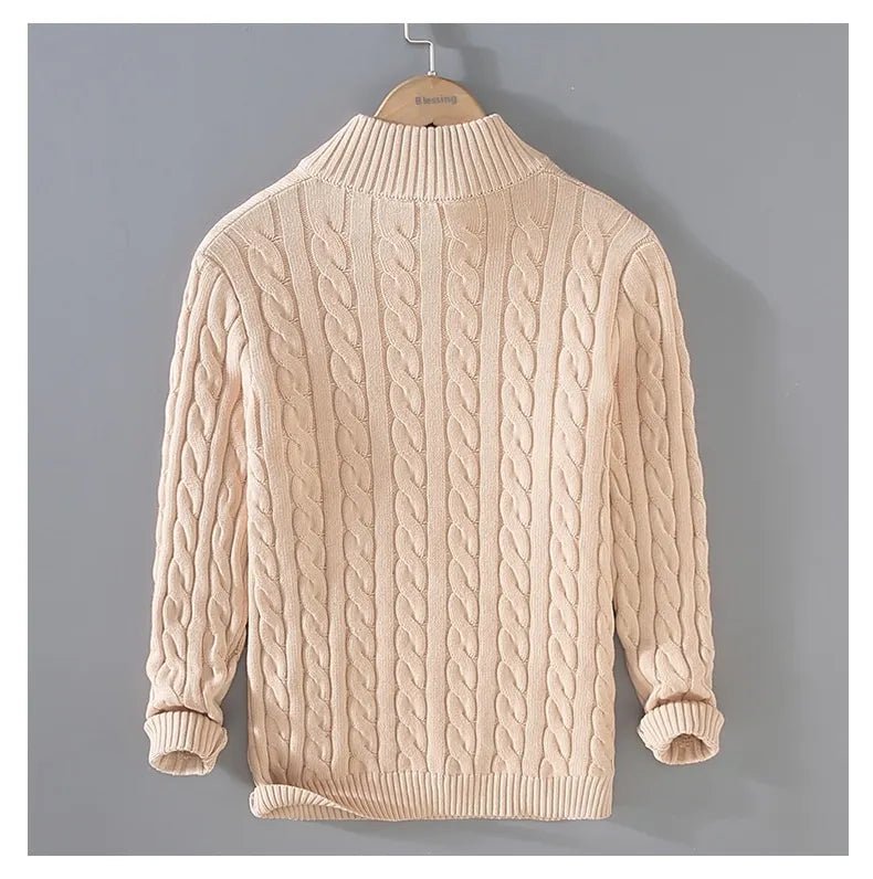 Women's Loose Quarter - Zip Knitted Pullover Sweater - Casual Relaxed Fit Knitwear | wowstore.live - Wow Store