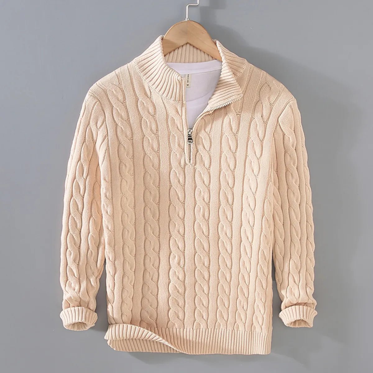 Women's Loose Quarter - Zip Knitted Pullover Sweater - Casual Relaxed Fit Knitwear | wowstore.live - Wow Store