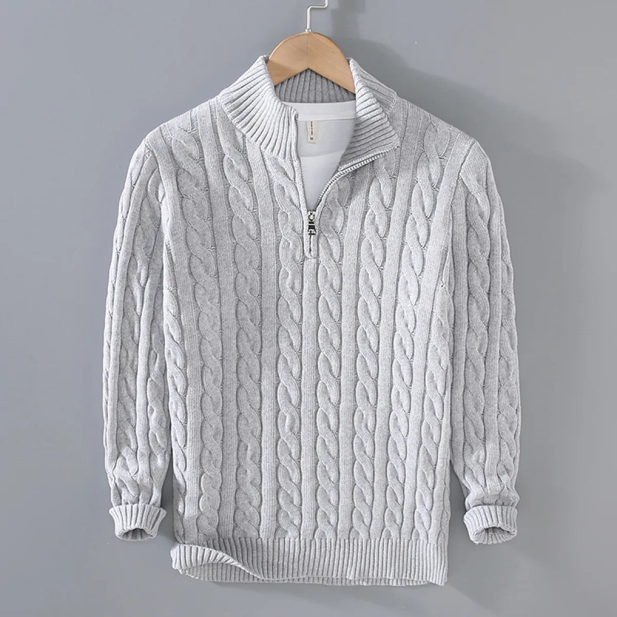 Women's Loose Quarter - Zip Knitted Pullover Sweater - Casual Relaxed Fit Knitwear | wowstore.live - Wow Store