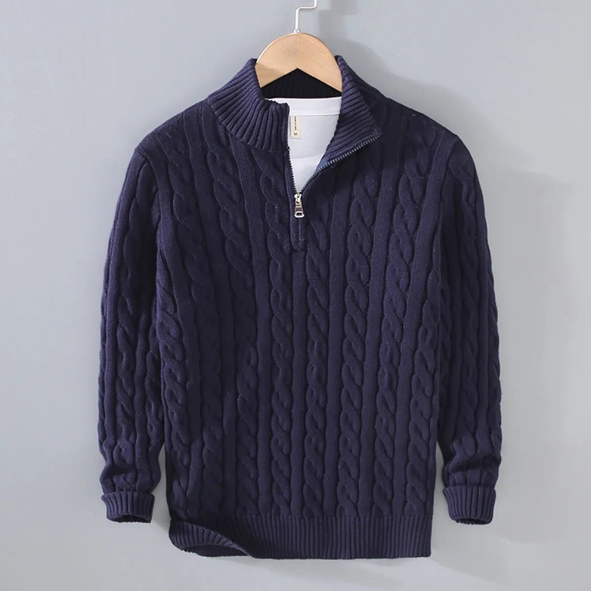 Women's Loose Quarter - Zip Knitted Pullover Sweater - Casual Relaxed Fit Knitwear | wowstore.live - Wow Store
